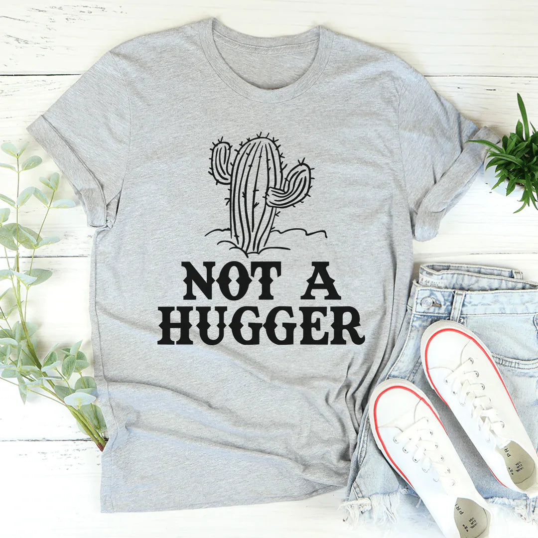 Not A Hugger Tee Athletic Heather / S Peachy Sunday T-Shirt