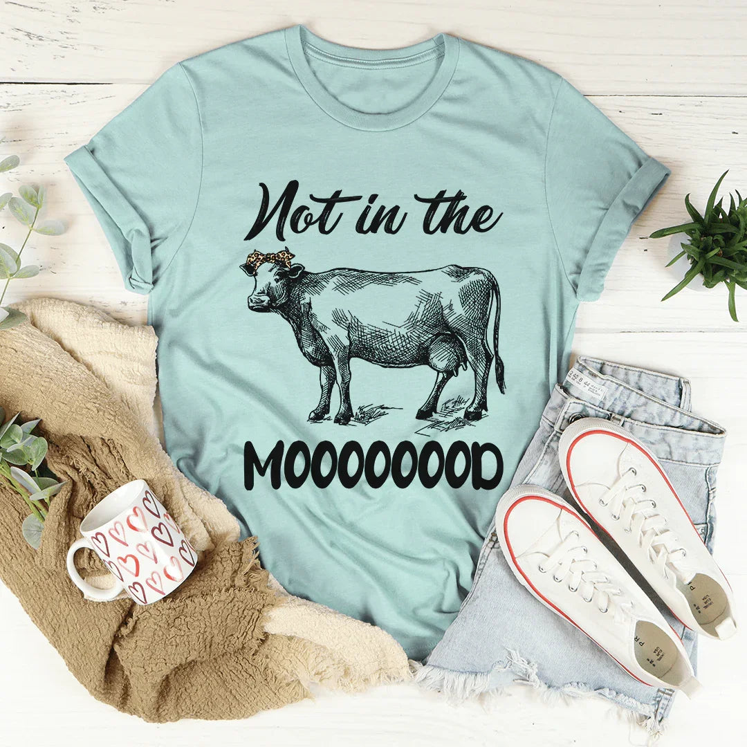 Not In The Mood Tee Heather Prism Dusty Blue / S Peachy Sunday T-Shirt