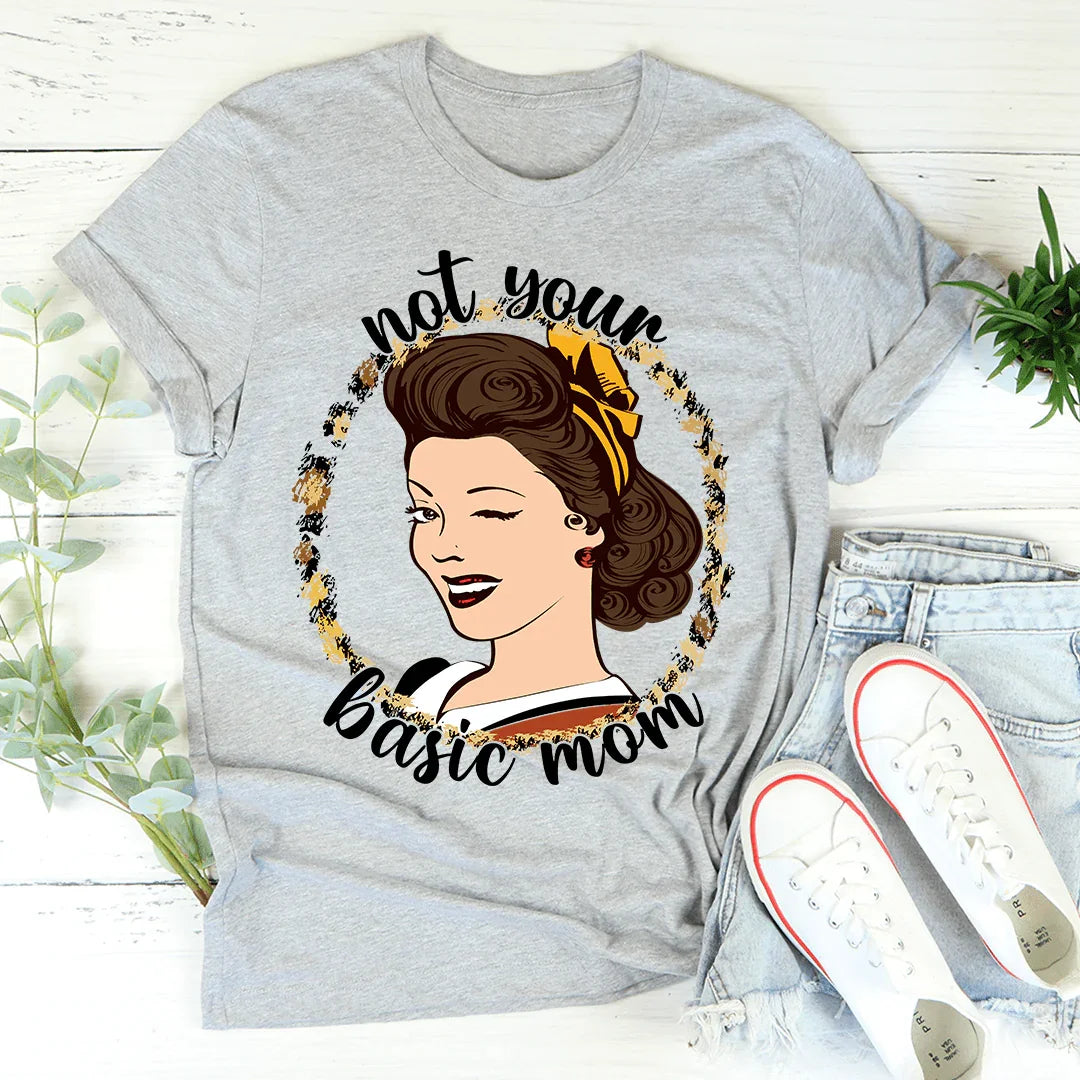 Not Your Basic Mom Tee Athletic Heather / S Peachy Sunday T-Shirt