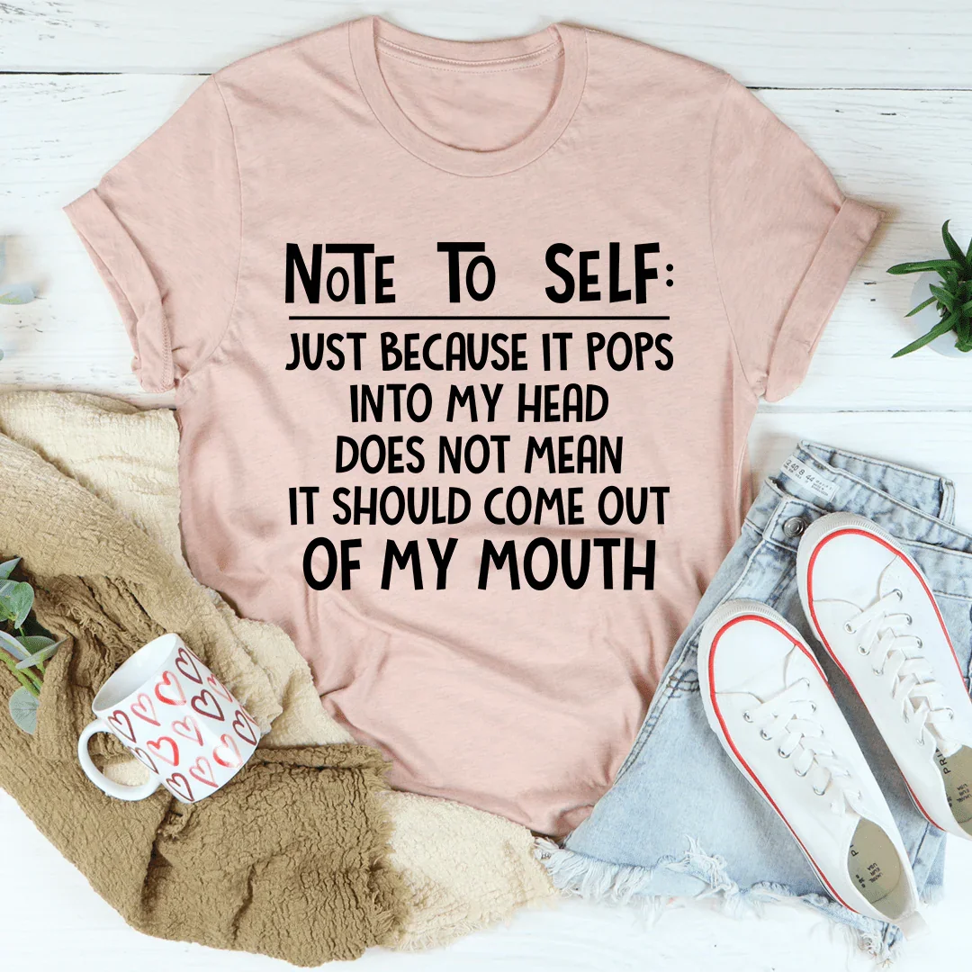 Note To Self Tee Heather Prism Peach / S Peachy Sunday T-Shirt