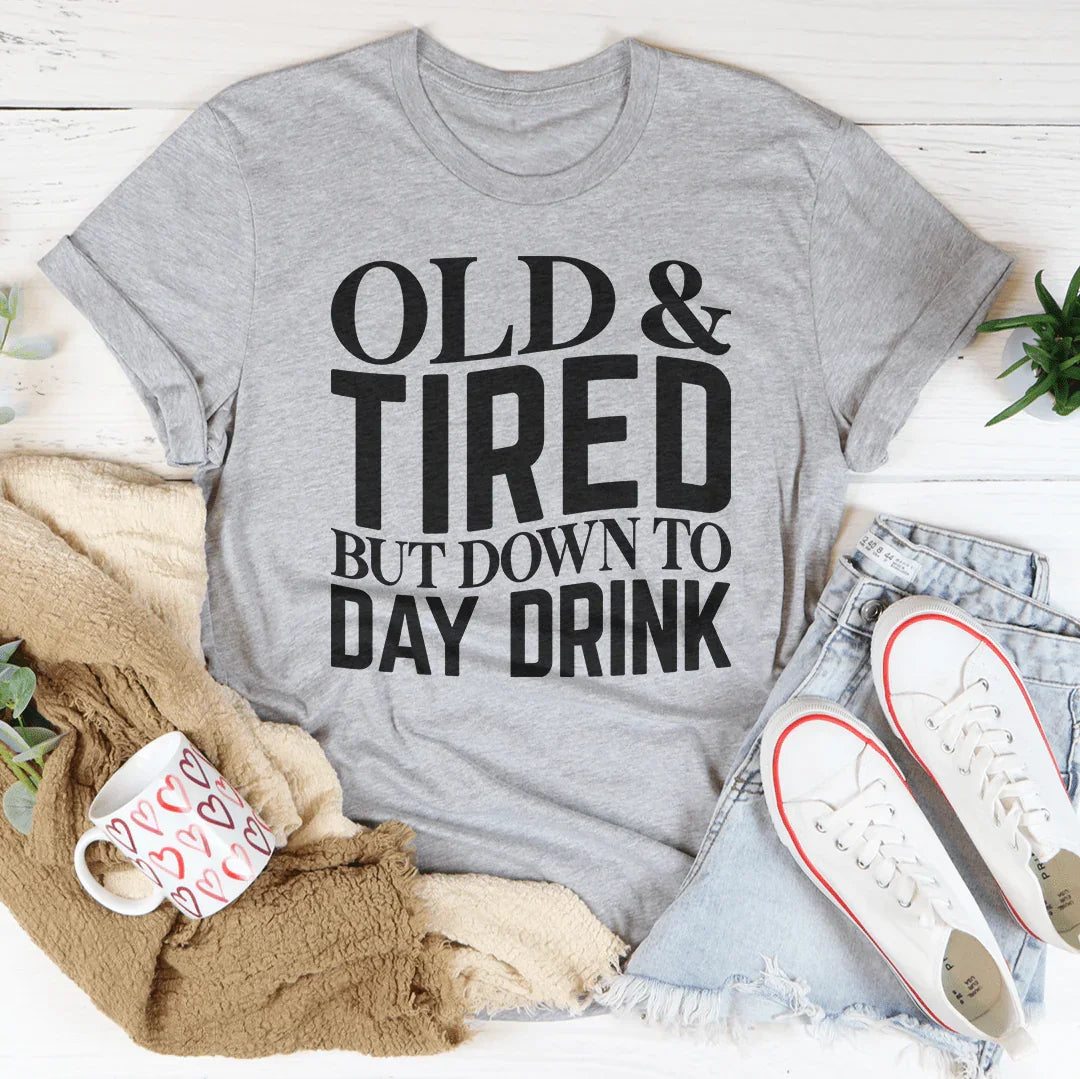 Old And Tired Tee Athletic Heather / S Peachy Sunday T-Shirt
