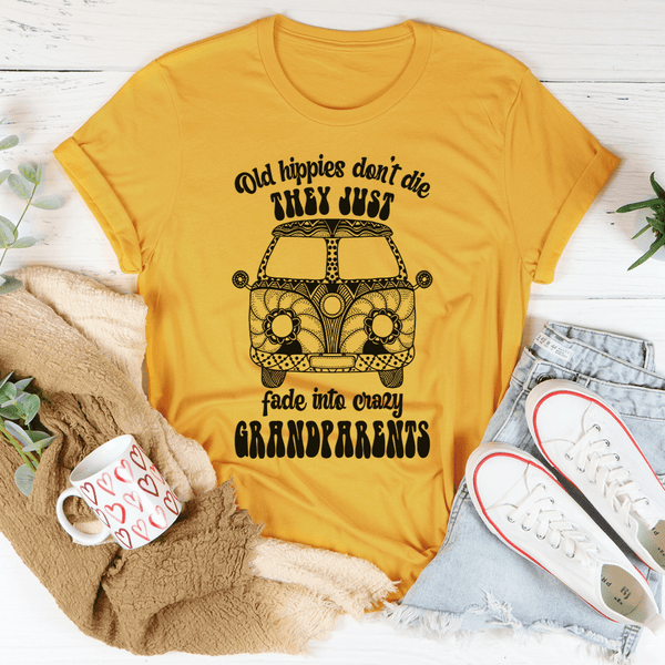 Old Hippies Don't Die Tee Mustard / S Peachy Sunday T-Shirt