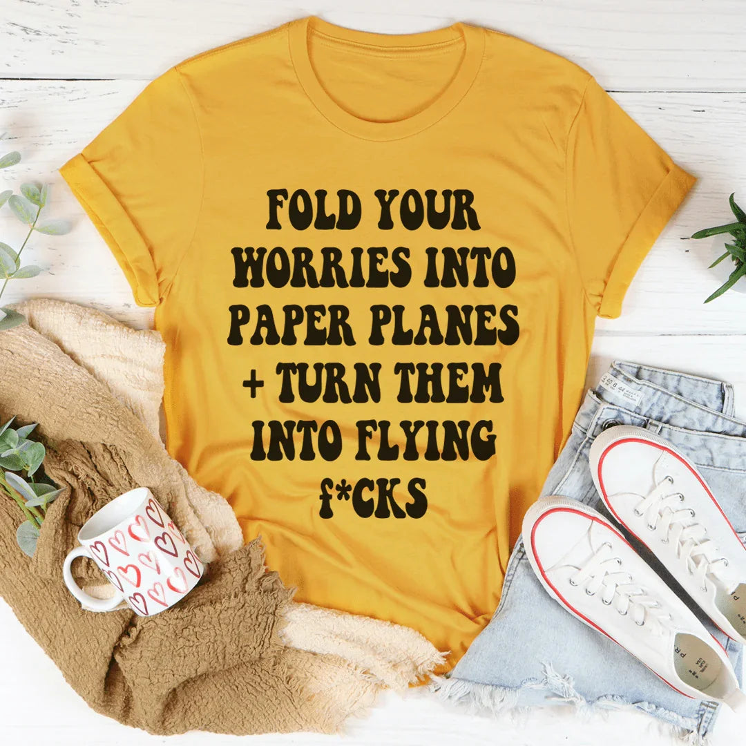 Paper Planes Tee Mustard / S Peachy Sunday T-Shirt