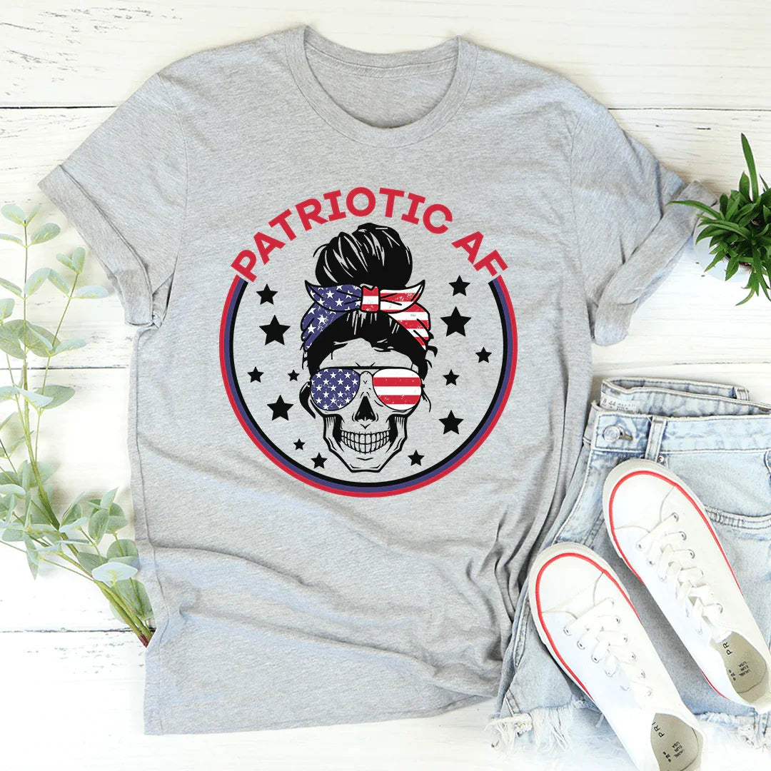 Patriotic AF Tee Athletic Heather / S Peachy Sunday T-Shirt
