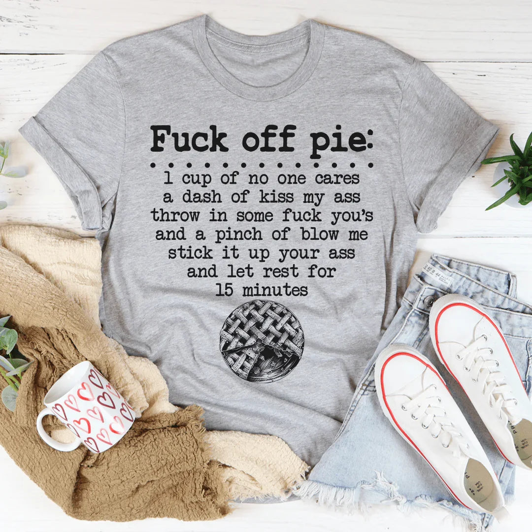 Pie Recipe Tee Athletic Heather / S Peachy Sunday T-Shirt