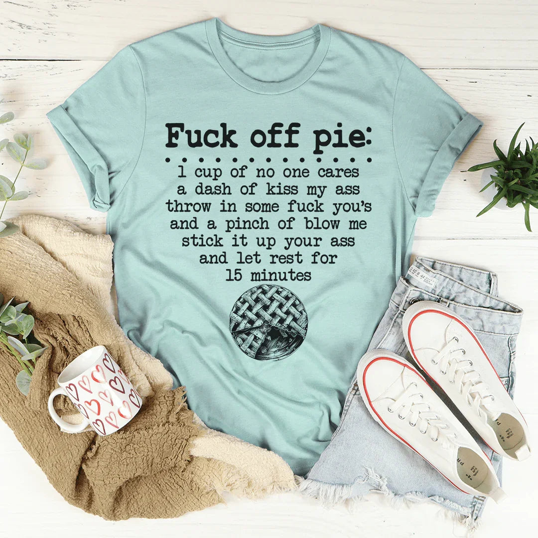 Pie Recipe Tee Heather Prism Dusty Blue / S Peachy Sunday T-Shirt