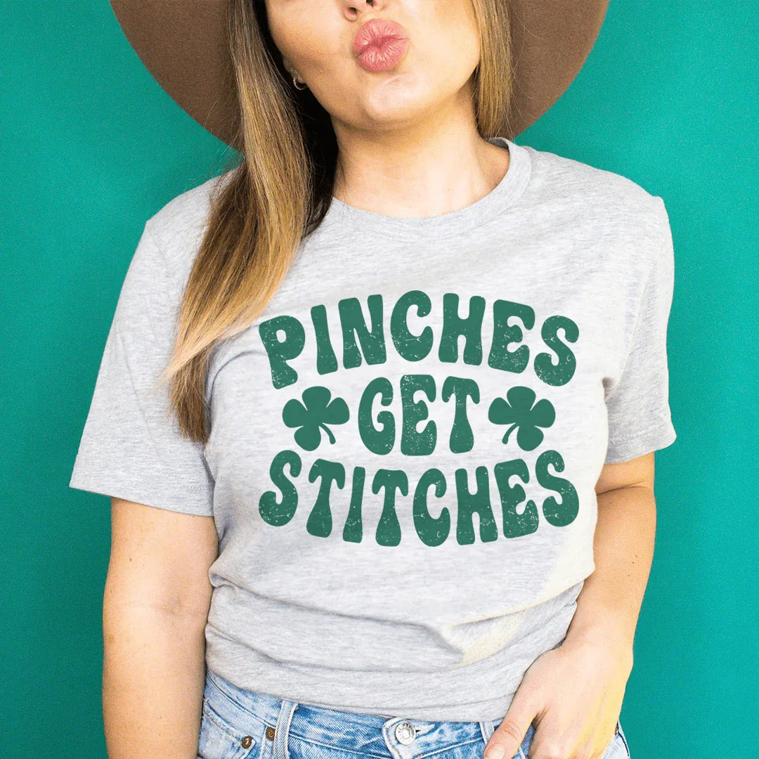 Pinches Get Stitches Tee Peachy Sunday T-Shirt