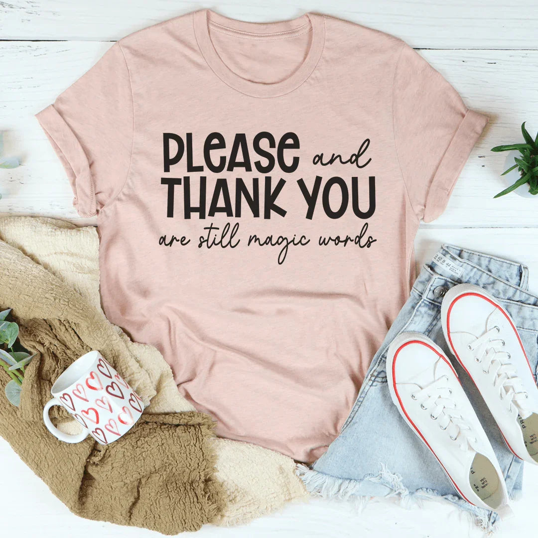 Please And Thank You Tee Heather Prism Peach / S Peachy Sunday T-Shirt