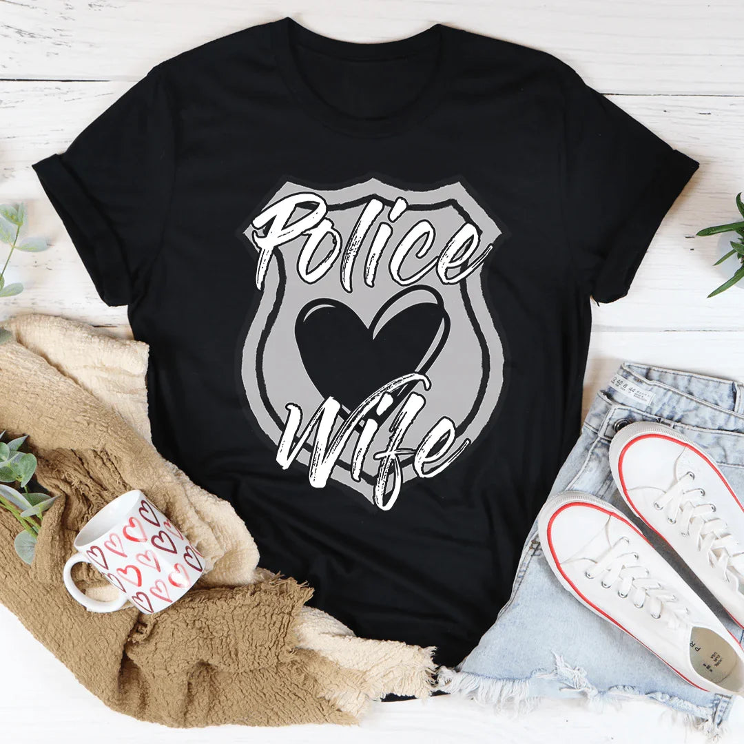 Police Wife Tee Black Heather / S Peachy Sunday T-Shirt