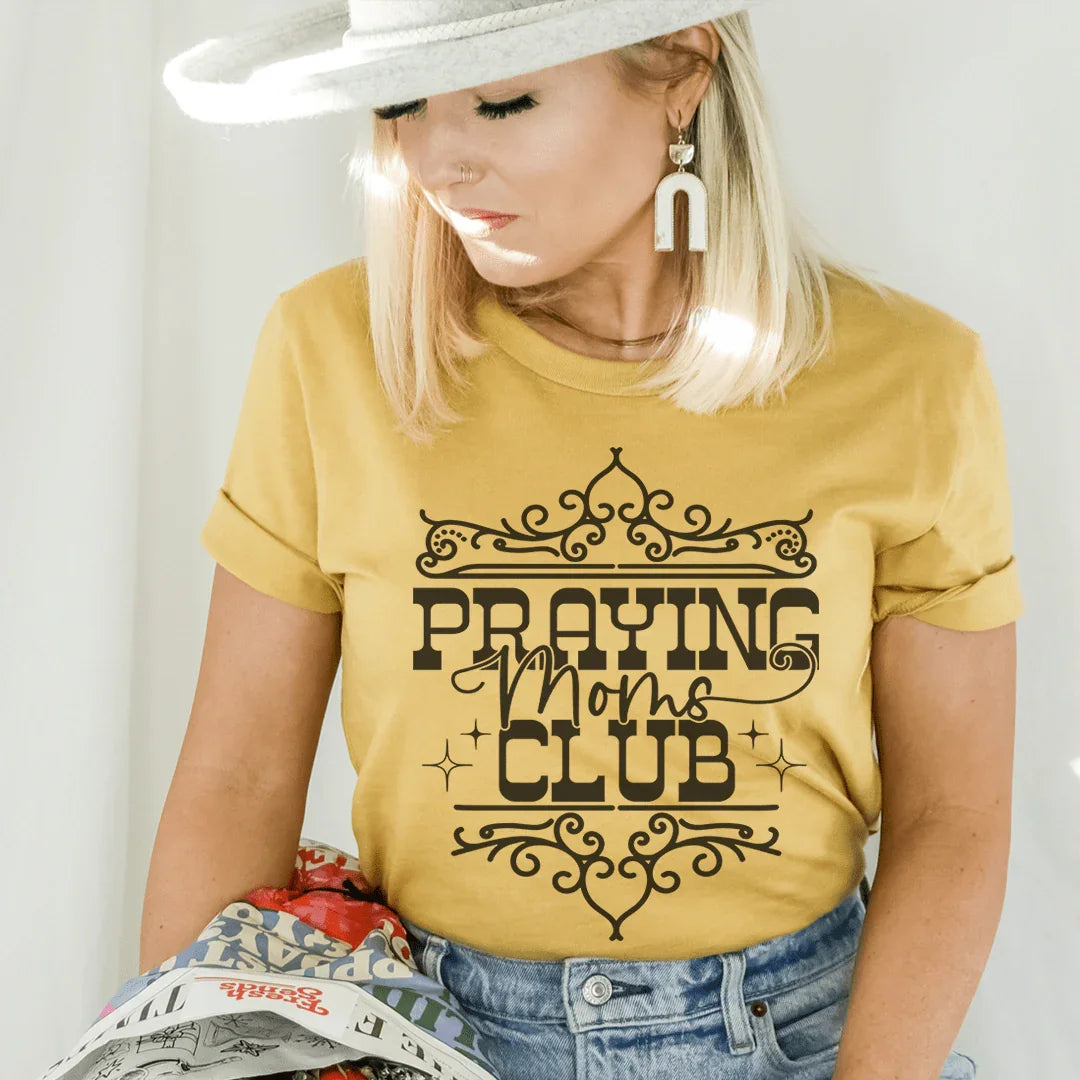 Praying Moms Club Tee Peachy Sunday T-Shirt
