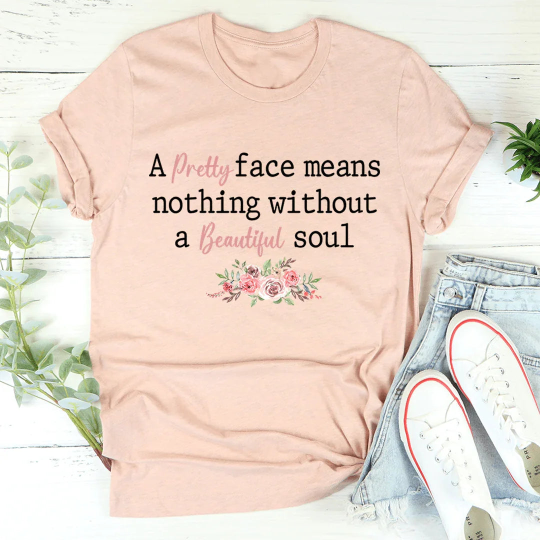Pretty Face Tee Heather Prism Peach / S Peachy Sunday T-Shirt