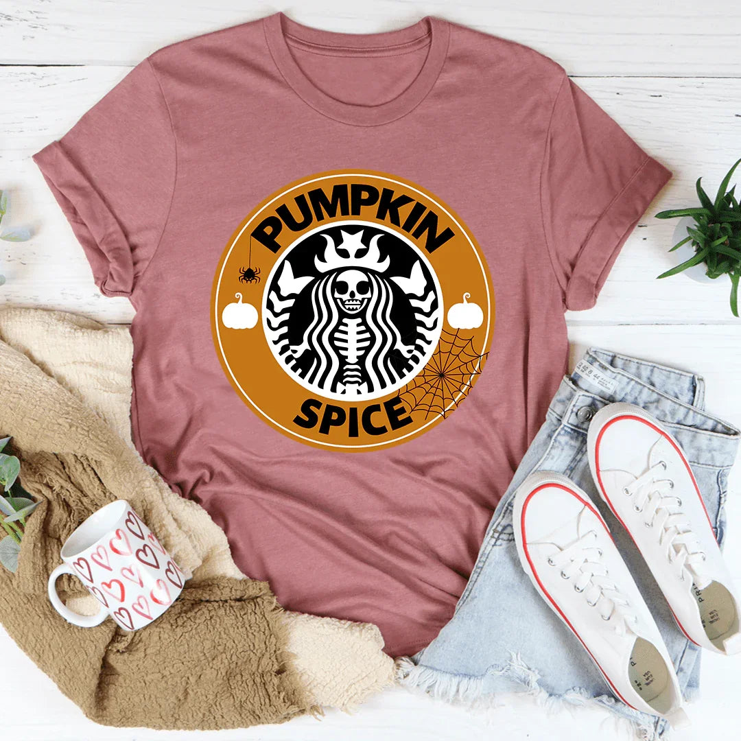 Pumpkin Spice Halloween Tee Heather Mauve / S Printify T-Shirt T-Shirt
