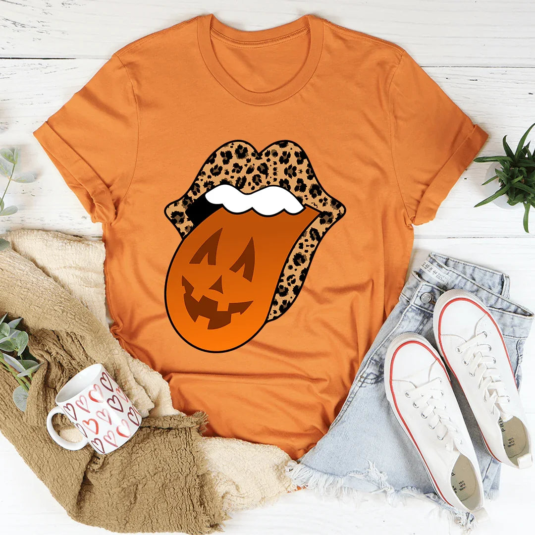 Pumpkin Tongue Tee Burnt Orange / S Peachy Sunday T-Shirt