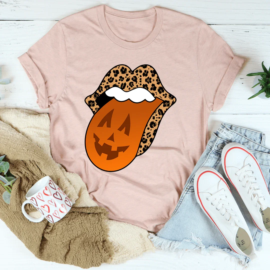Pumpkin Tongue Tee Heather Prism Peach / S Peachy Sunday T-Shirt