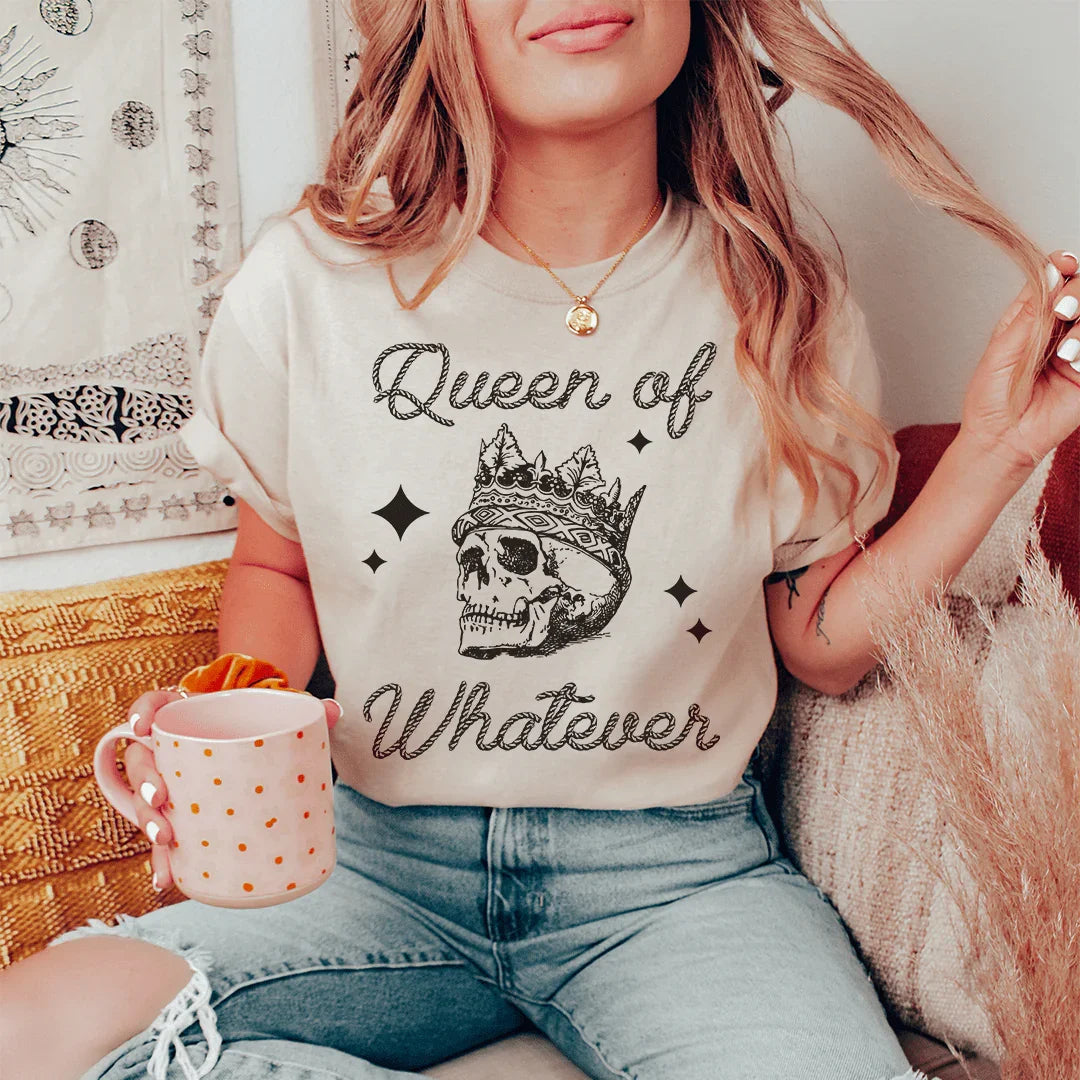 Queen Of Whatever Tee Peachy Sunday T-Shirt