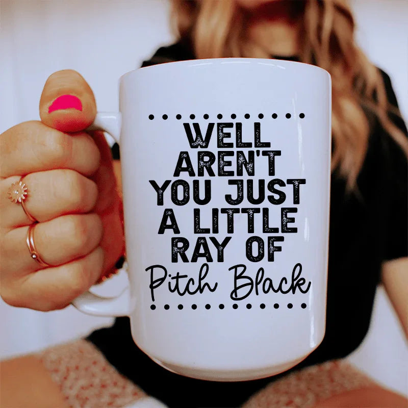 Ray Of Pitch Black Ceramic Mug 15 oz White / One Size CustomCat Drinkware T-Shirt
