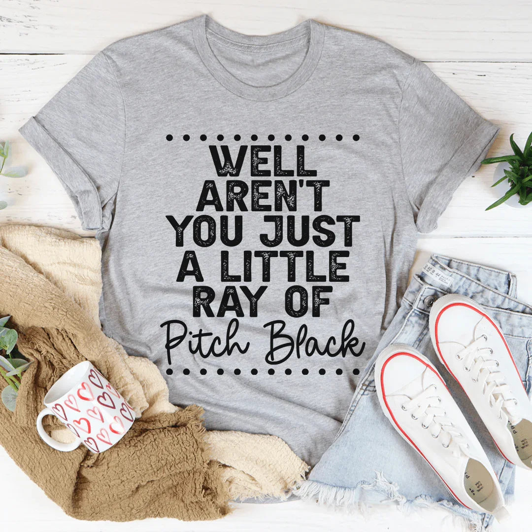 Ray Of Pitch Black Tee Athletic Heather / S Peachy Sunday T-Shirt
