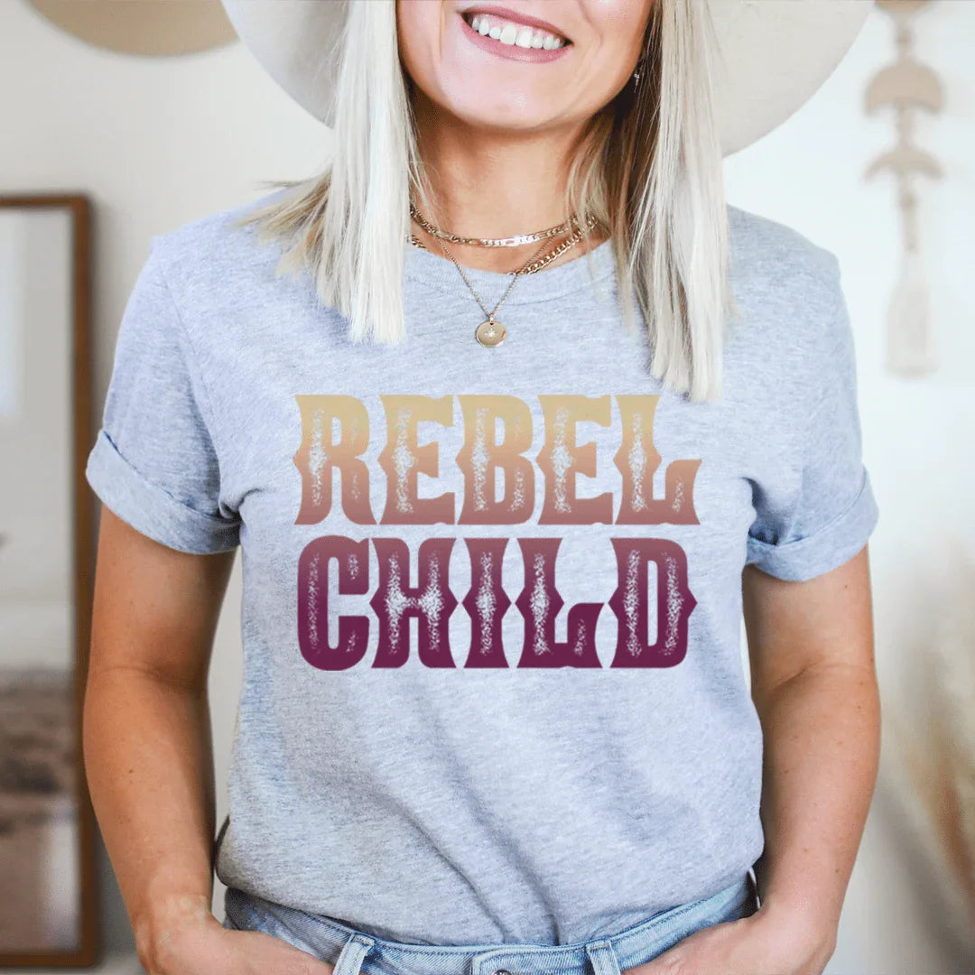 Rebel Child Tee Athletic Heather / S Peachy Sunday T-Shirt
