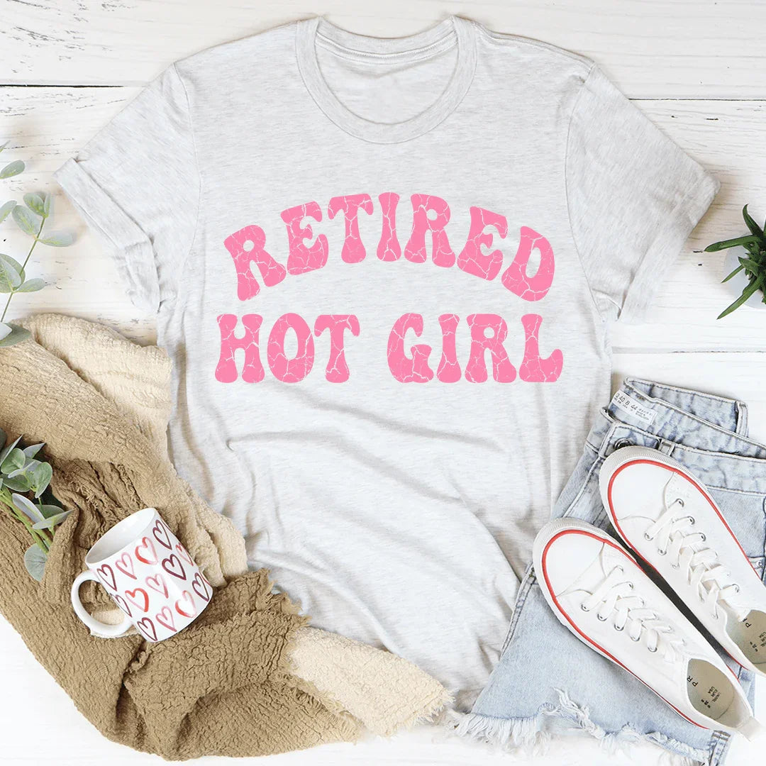 Retired Hot Girl Tee White / S Peachy Sunday T-Shirt