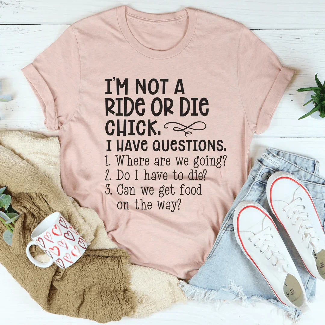 Rie Or Die Chick Tee Heather Prism Peach / S Peachy Sunday T-Shirt