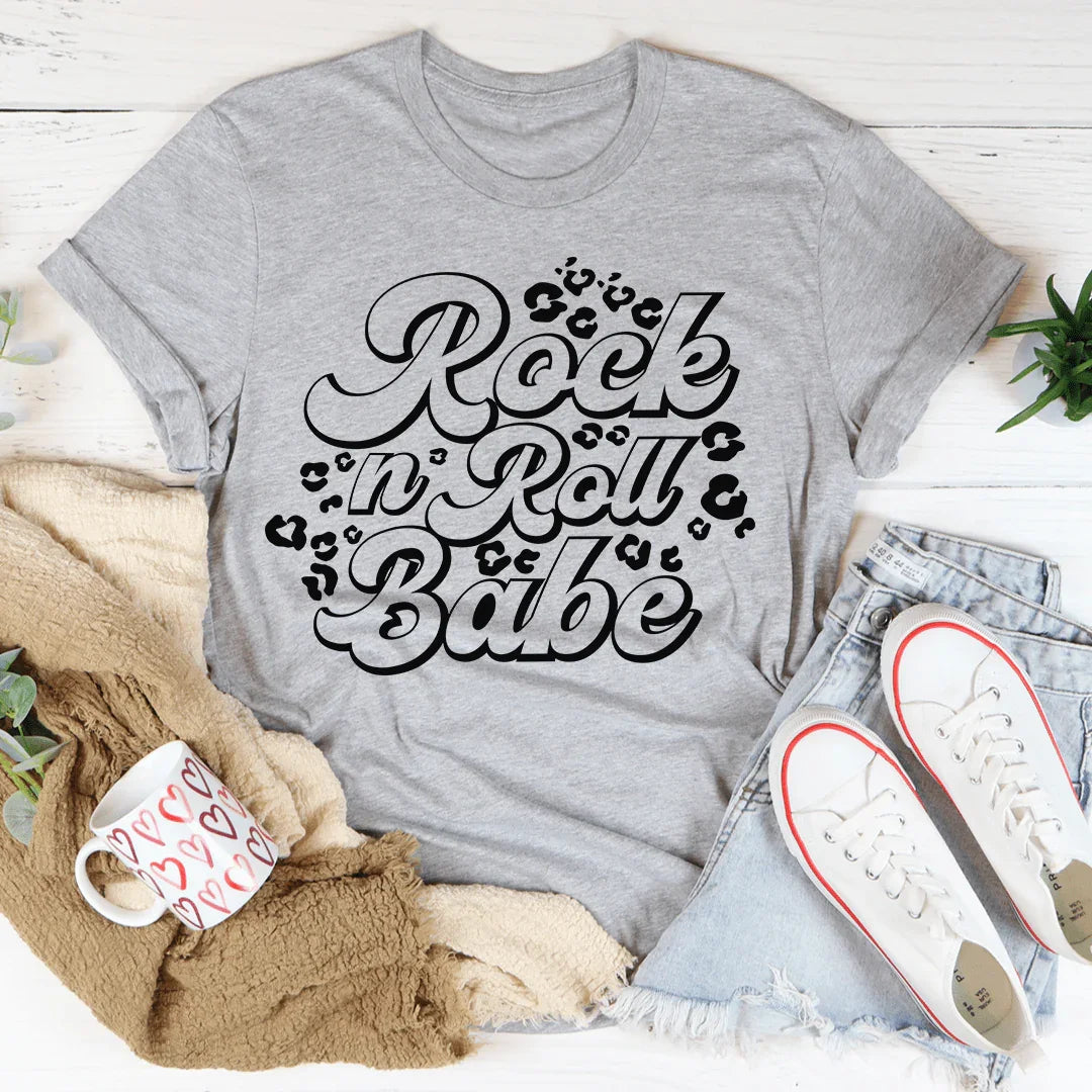Rock 'N Roll Babe Tee Athletic Heather / S Peachy Sunday T-Shirt