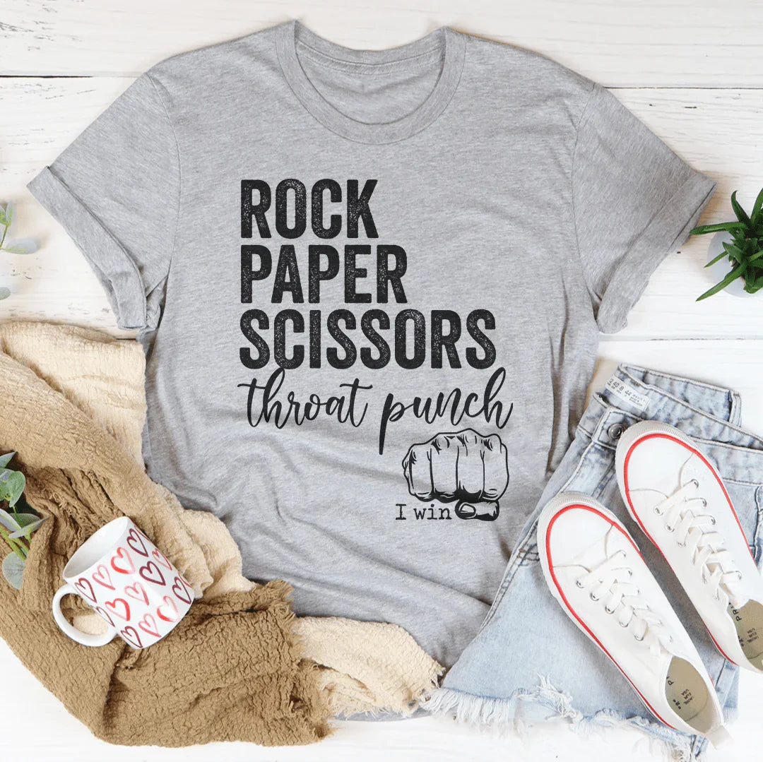 Rock Paper Scissors Tee Peachy Sunday T-Shirt