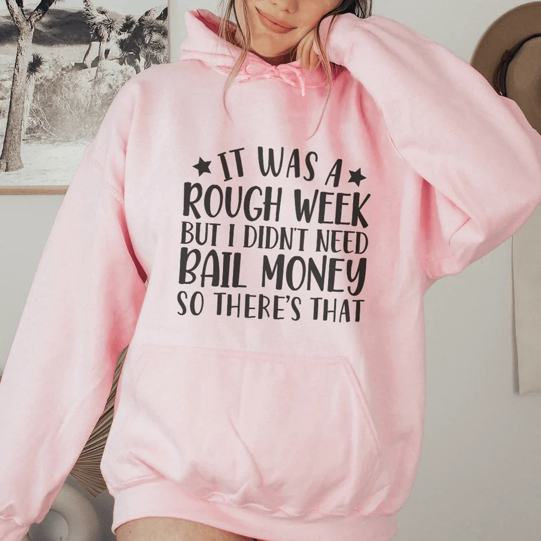 Rough Week Hoodie Light Pink / S Peachy Sunday T-Shirt
