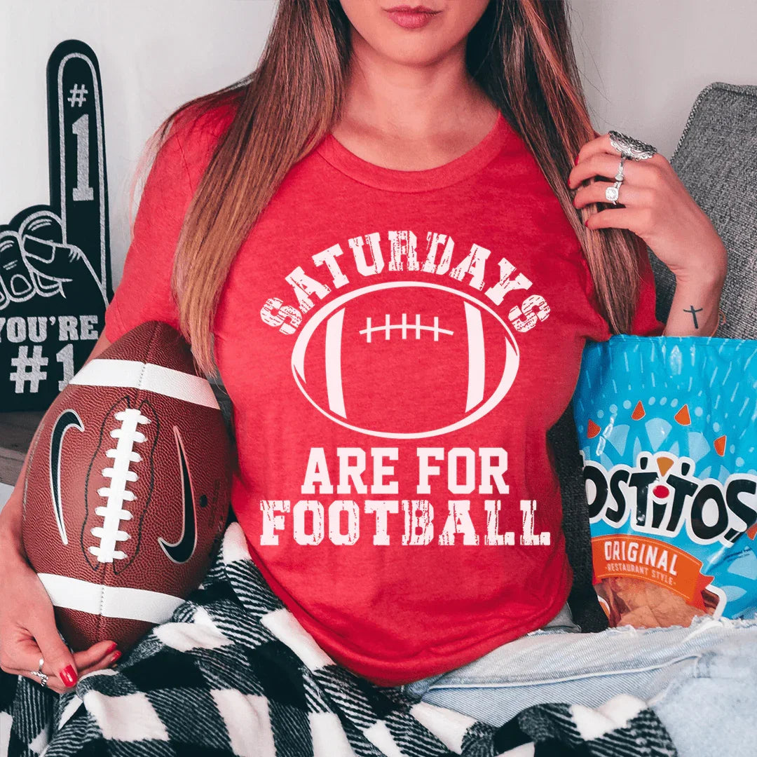 Saturdays Are For Football Tee Peachy Sunday T-Shirt