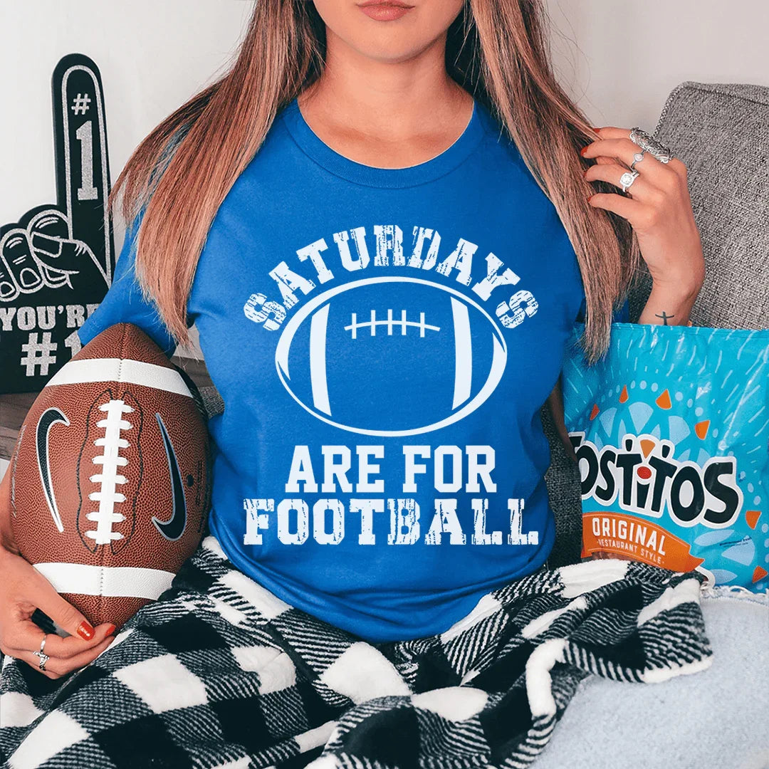 Saturdays Are For Football Tee Peachy Sunday T-Shirt