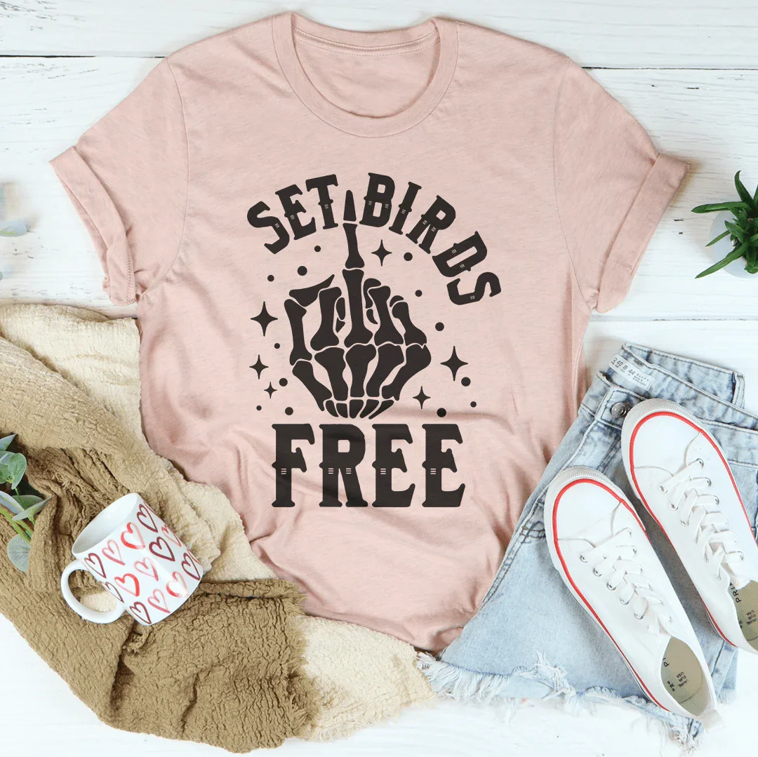 Set Birds Free Tee Heather Prism Peach / S Peachy Sunday T-Shirt