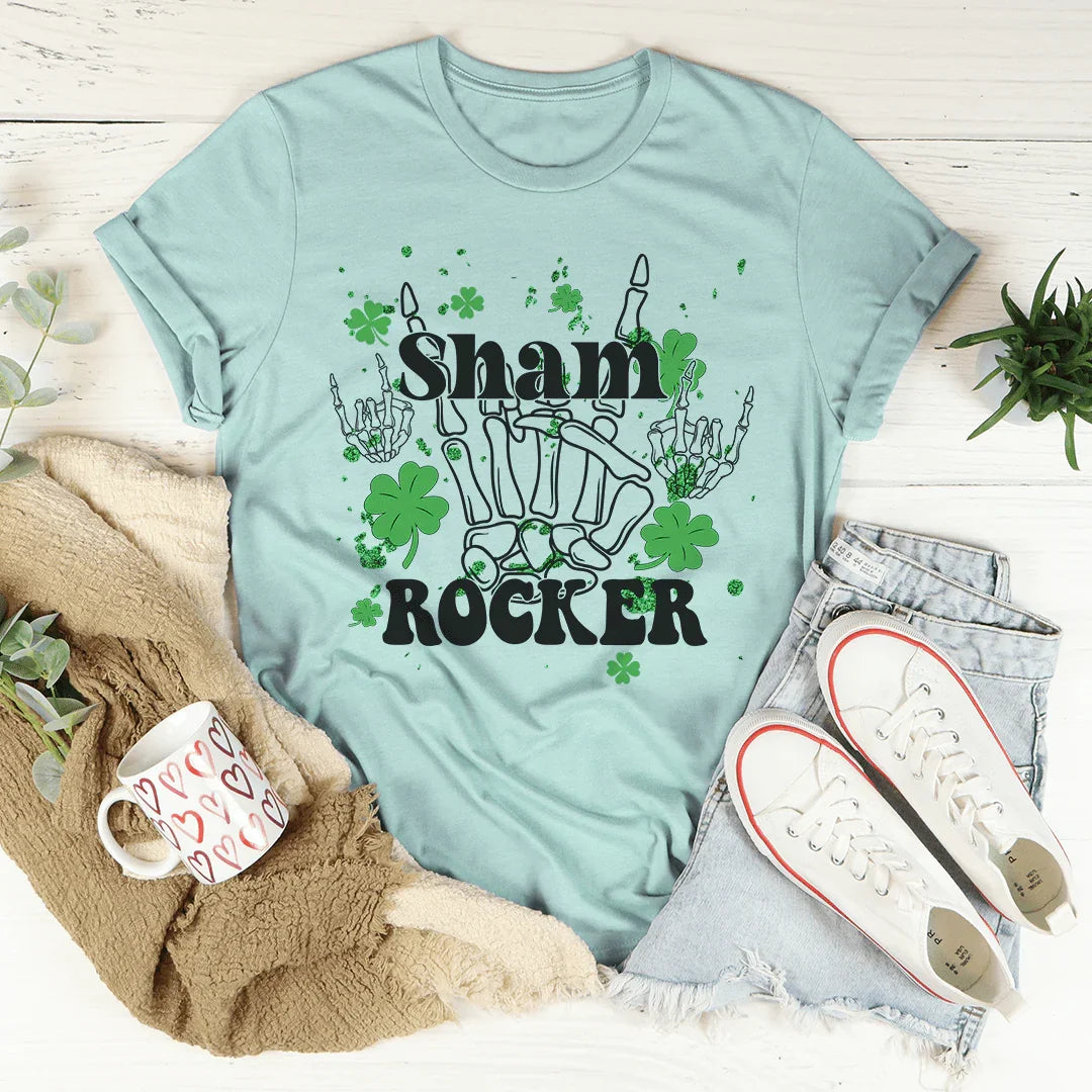 Sham Rocker Tee Heather Prism Dusty Blue / S Peachy Sunday T-Shirt