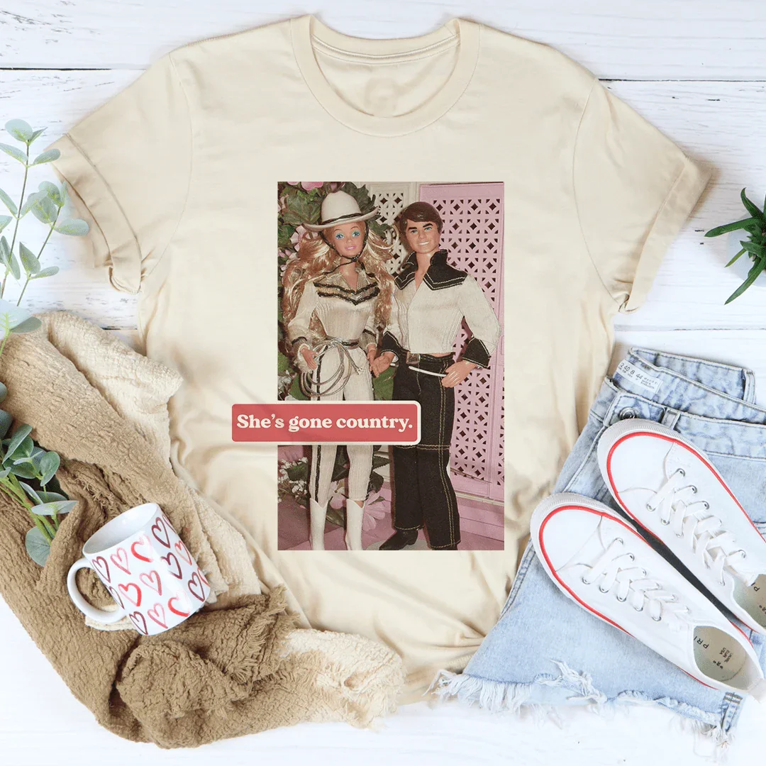 She's Gone Country Tee Heather Dust / S Peachy Sunday T-Shirt