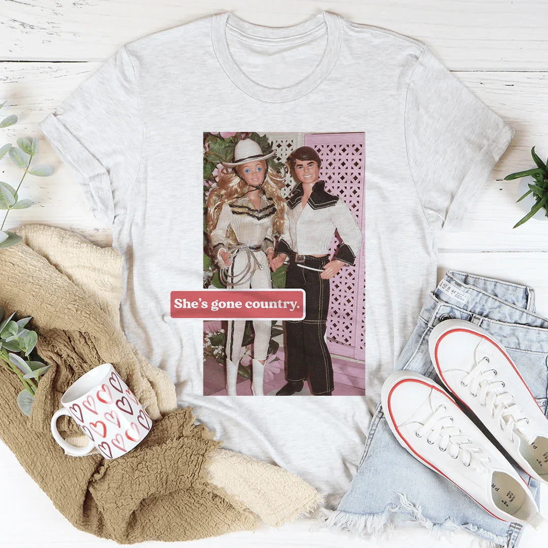 She's Gone Country Tee White / S Peachy Sunday T-Shirt