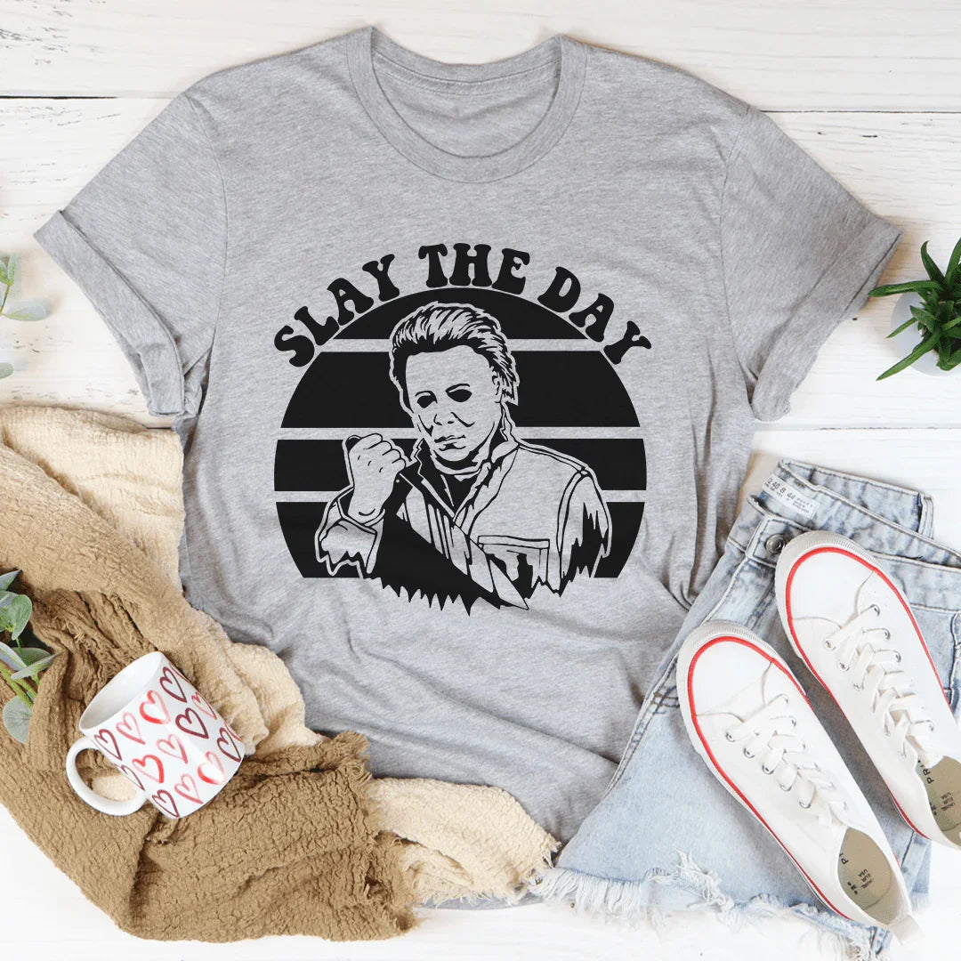 Slay The Day Tee Athletic Heather / S Peachy Sunday T-Shirt