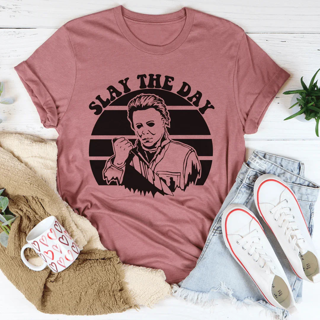Slay The Day Tee Mauve / S Peachy Sunday T-Shirt