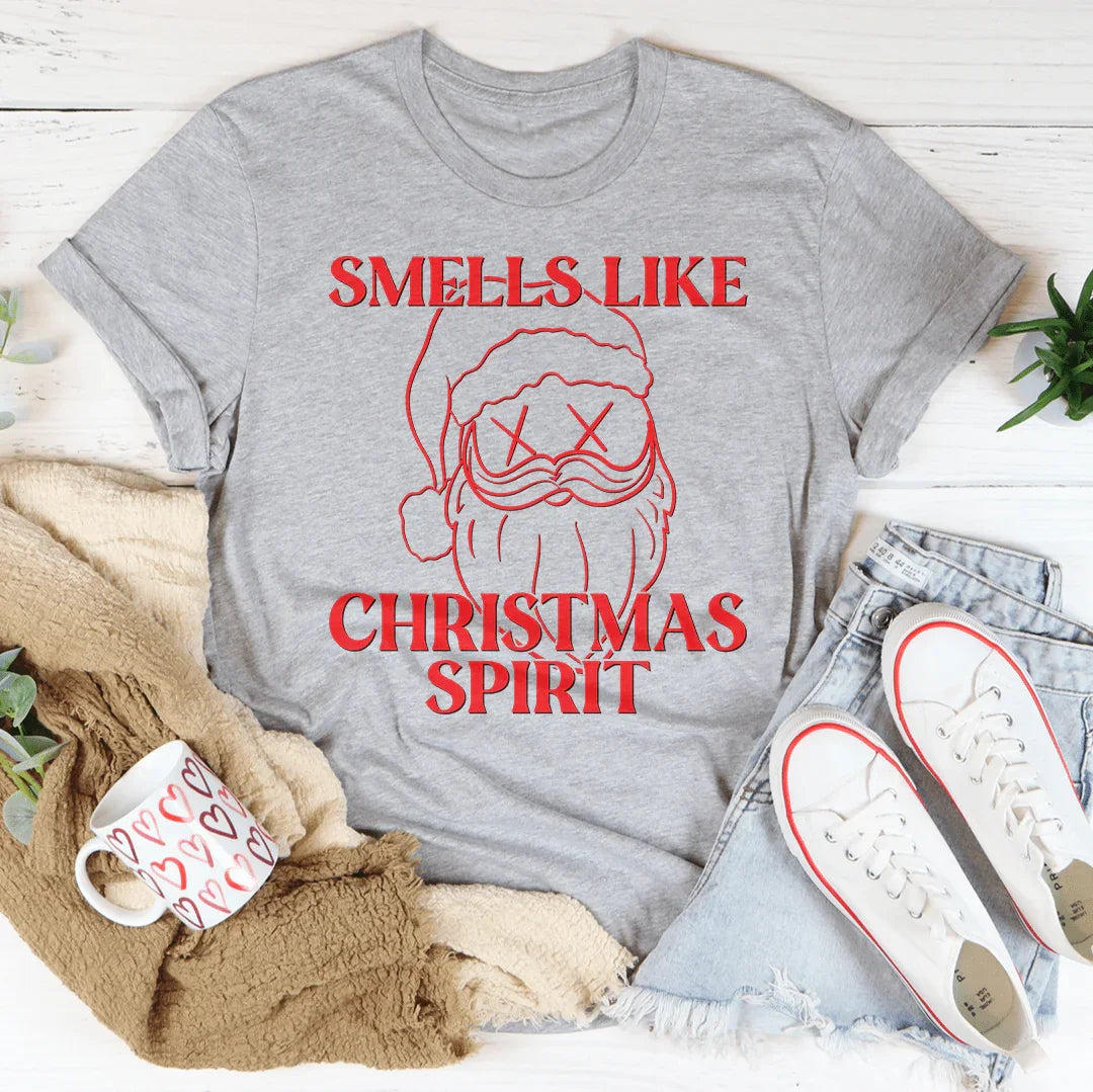 Smells Like Christmas Spirit Tee Peachy Sunday T-Shirt