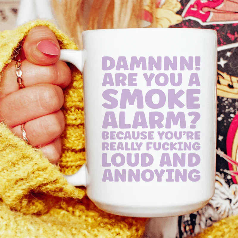 Smoke Alarm Ceramic Mug 15 oz White / One Size CustomCat Drinkware T-Shirt