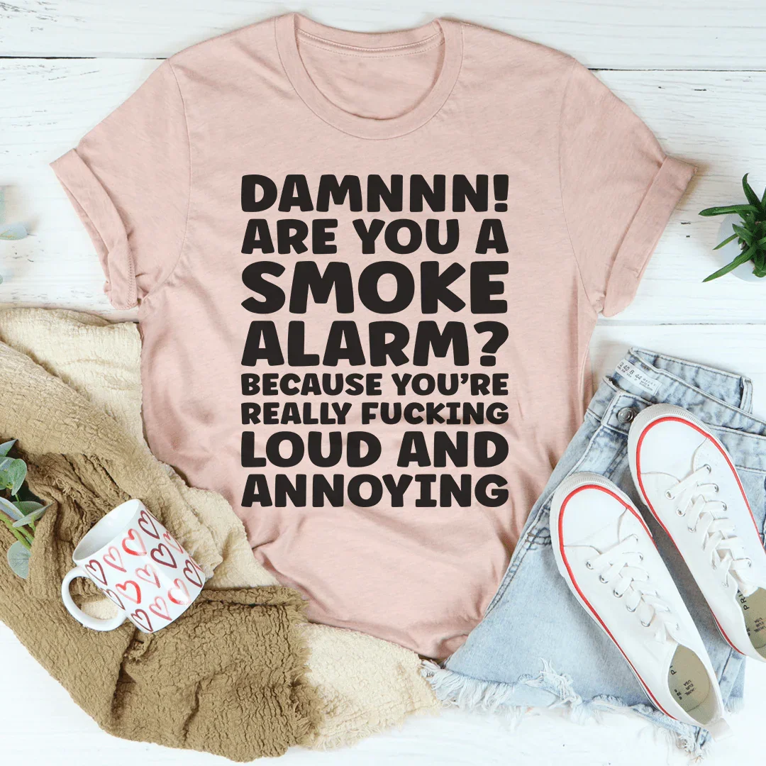Smoke Alarm Tee Heather Prism Peach / S Peachy Sunday T-Shirt