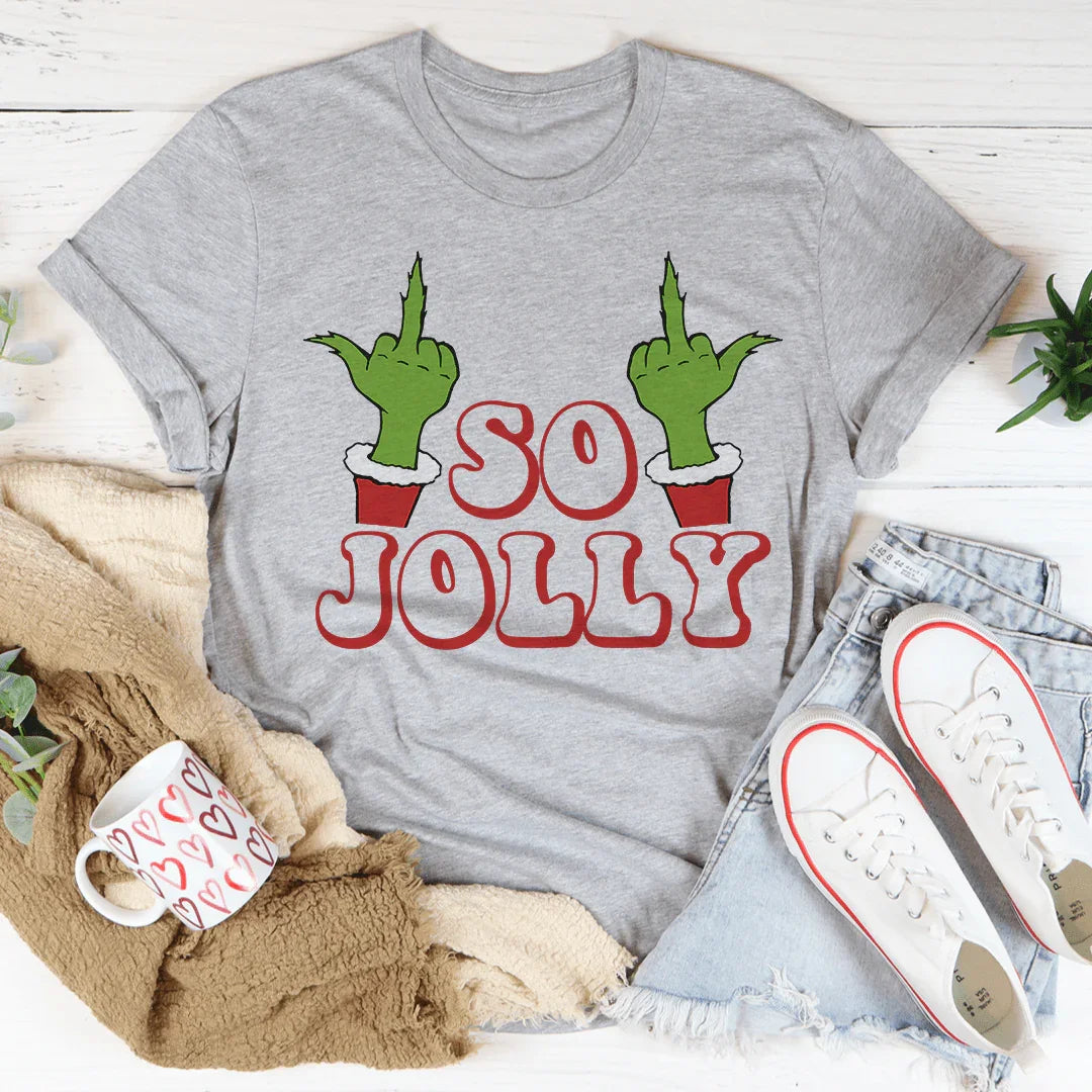 So Jolly Tee Athletic Heather / S Peachy Sunday T-Shirt