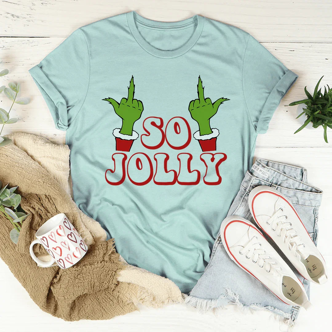 So Jolly Tee Heather Prism Dusty Blue / S Peachy Sunday T-Shirt