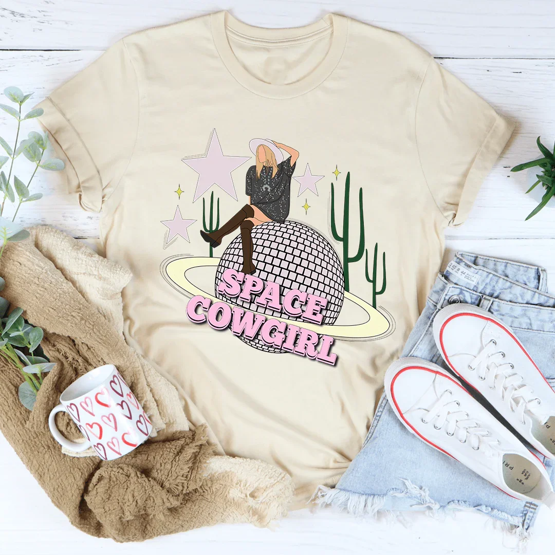 Space Cowgirl Tee Soft Cream / S Peachy Sunday T-Shirt