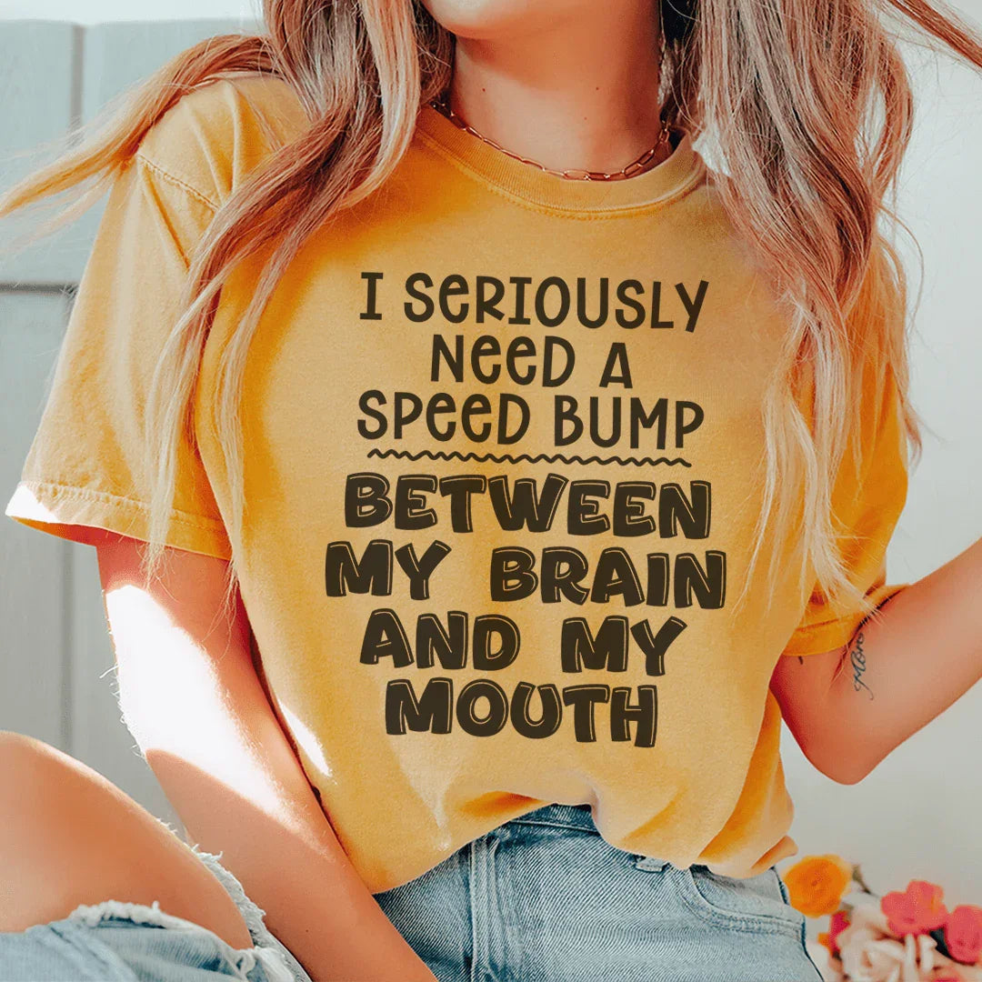 Speed Bump Tee Mustard / S Peachy Sunday T-Shirt