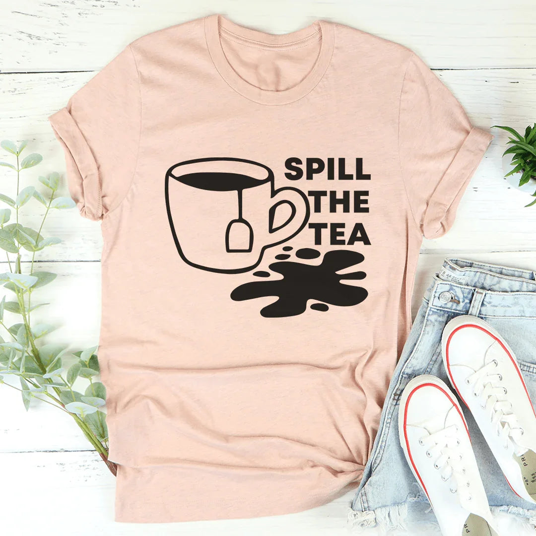 Spill The Tea Tee Heather Prism Peach / S Peachy Sunday T-Shirt