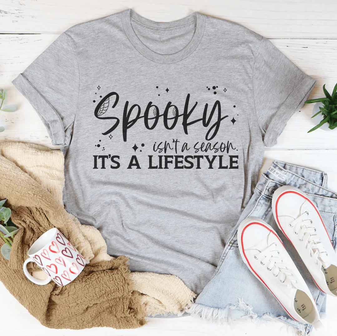 Spooky Isn’t A Season It's A Lifestyle Tee Peachy Sunday T-Shirt