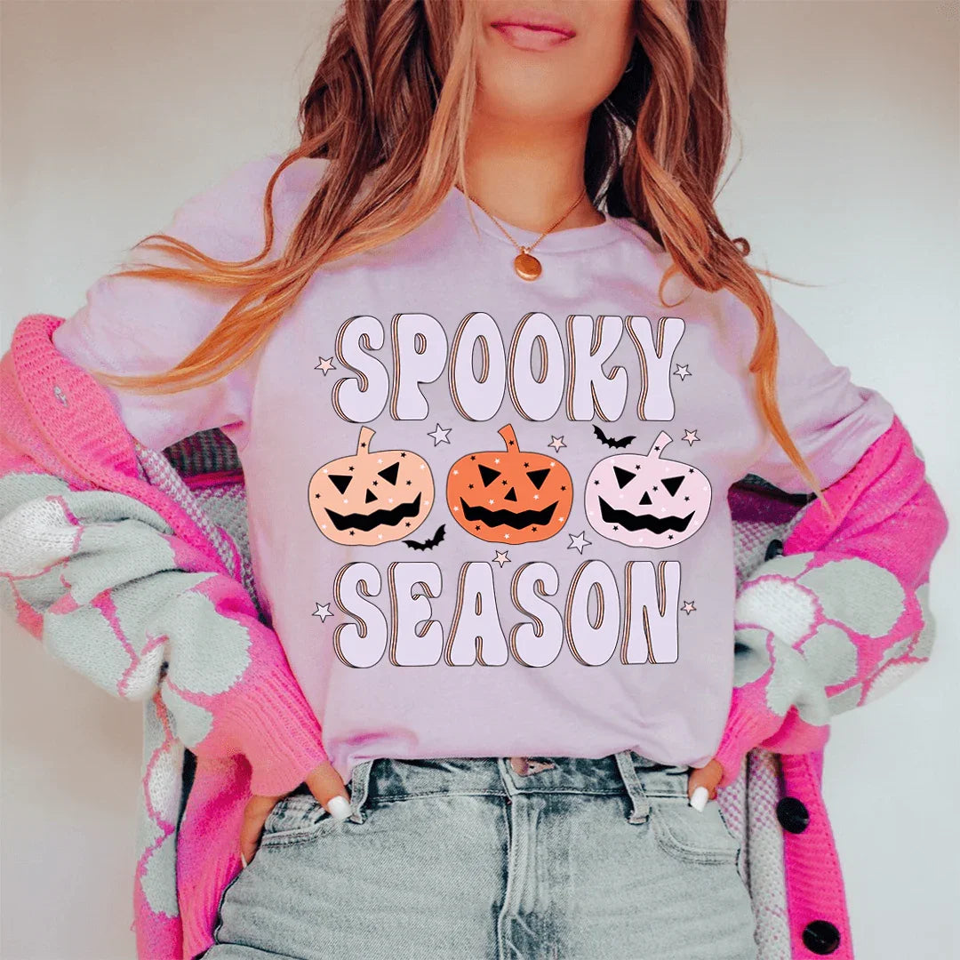 Spooky Season Pumpkins Tee Peachy Sunday T-Shirt
