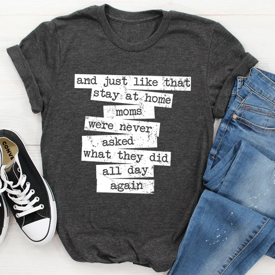 Stay At Home Mom Tee Dark Grey Heather / S Peachy Sunday T-Shirt