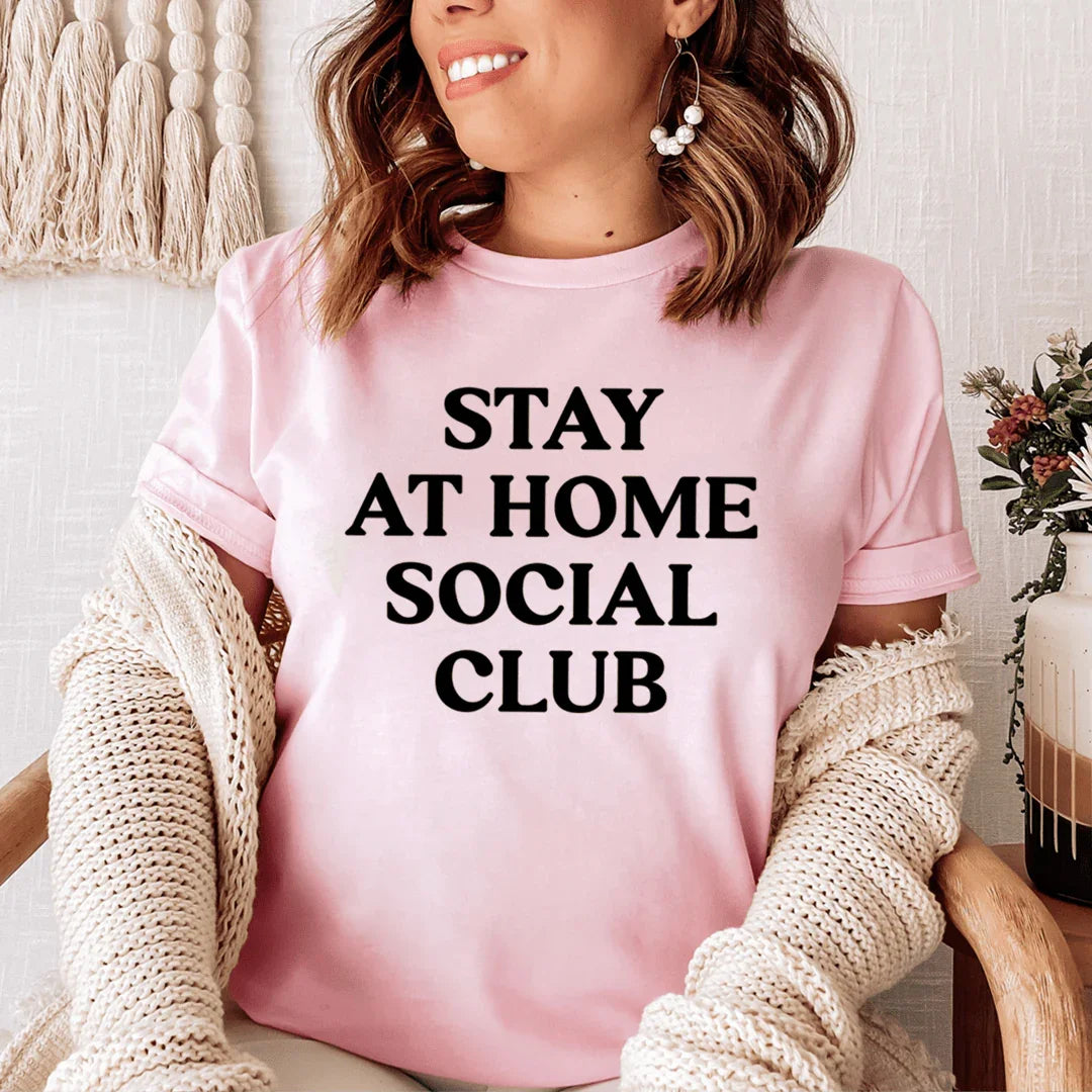 Stay At Home Social Club Tee Pink / S Peachy Sunday T-Shirt