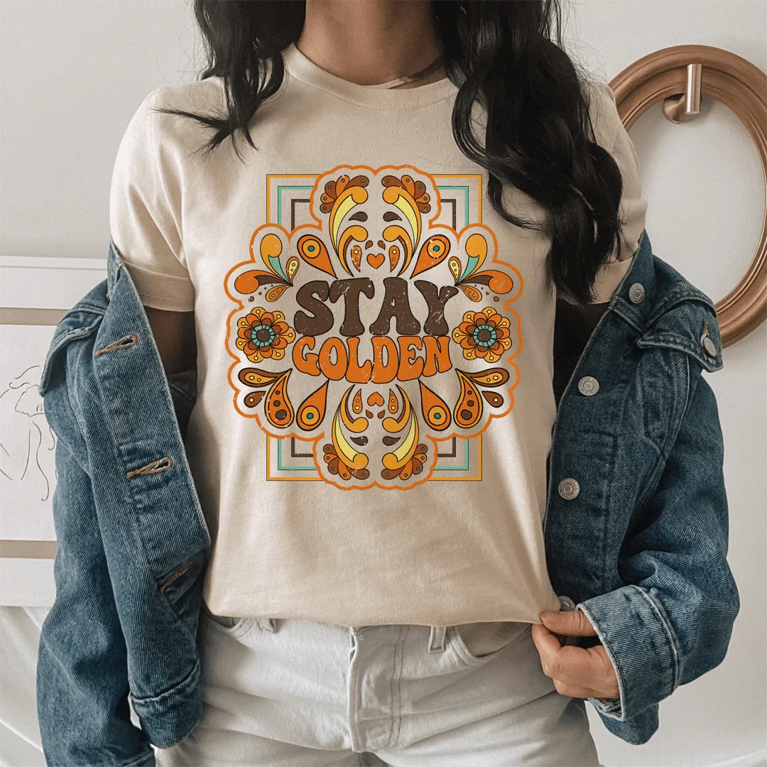 Stay Golden Tee Heather Dust / S Peachy Sunday T-Shirt