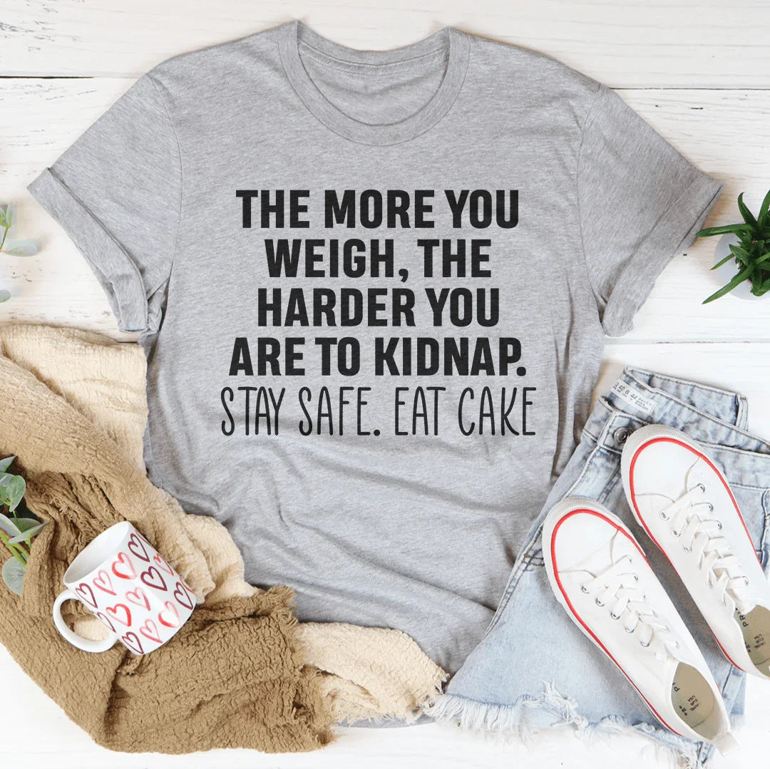 Stay Safe Eat Cake Tee Athletic Heather / S Peachy Sunday T-Shirt