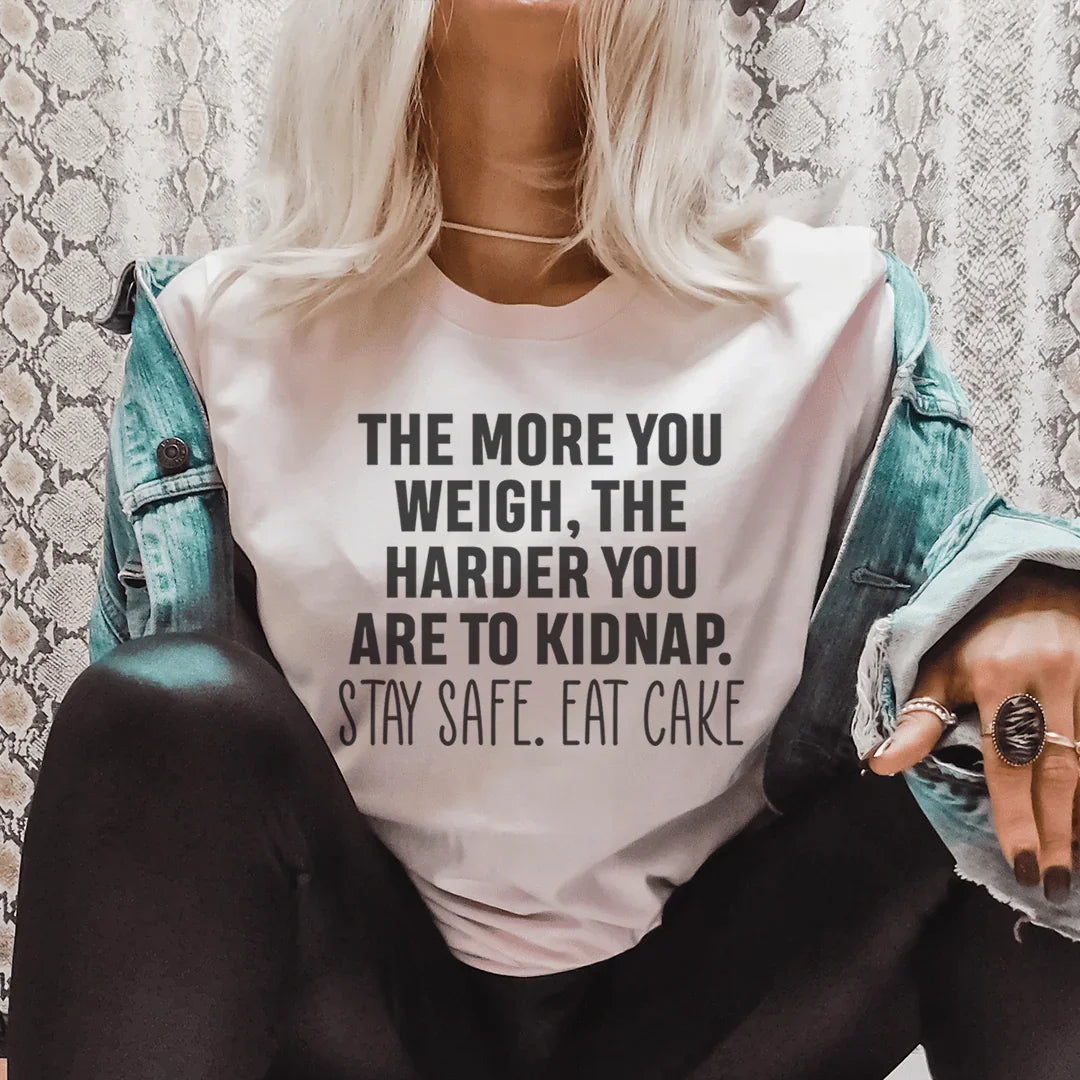 Stay Safe Eat Cake Tee Pink / S Peachy Sunday T-Shirt